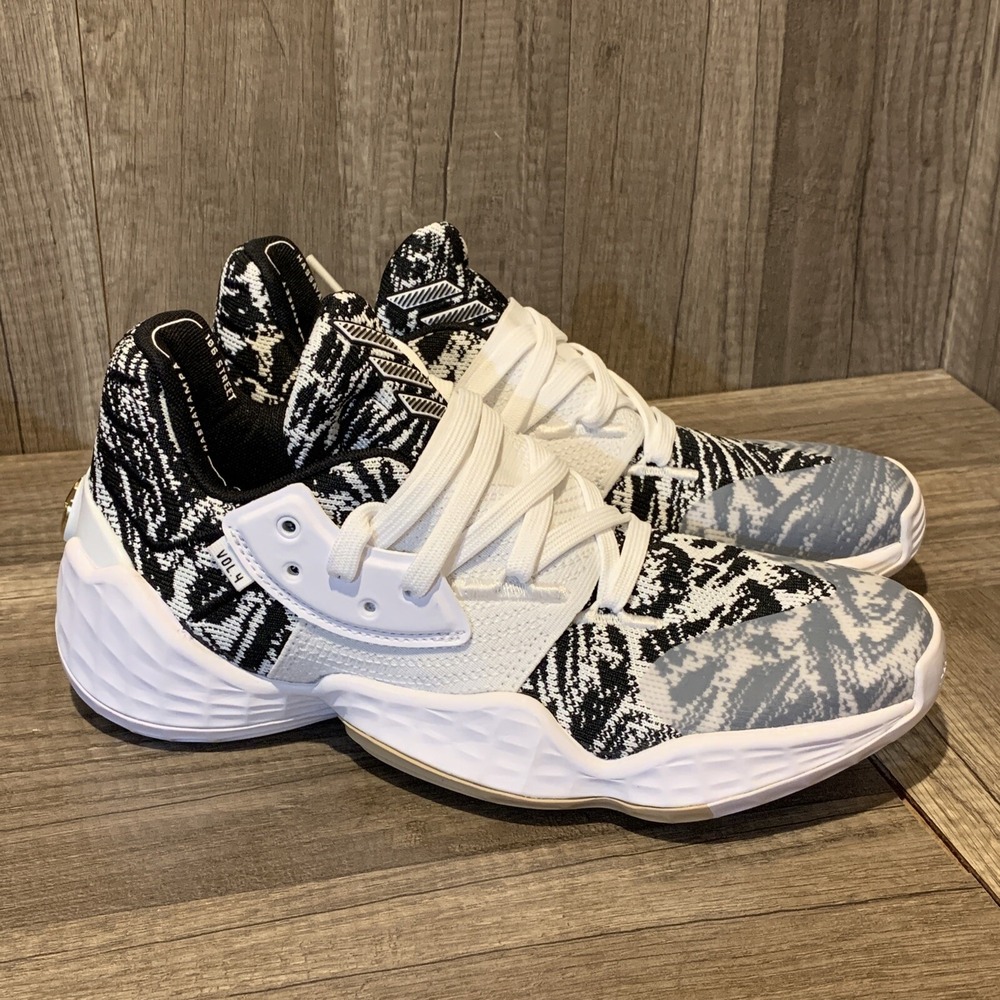 Adidas James Harden Men Vol 4 EF1260 Cookies & Cream White Black Shoes 6.5 Wmn 8